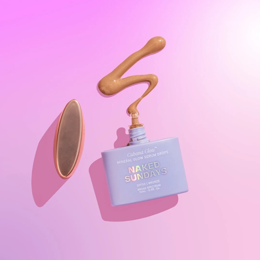 Naked Sundays SPF 50 CabanaGlow Mineral Glow Serum Drops Bronze sunscreen Aussie